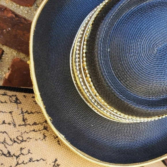 Vintage Faux‎ Cavalry Sequinedvery Glam  hat main image 9